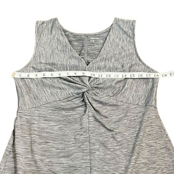 L.L. Bean Women’s Sleeveless V-Neck Heather Gray Dress, Size L - Picture 5 of 8
